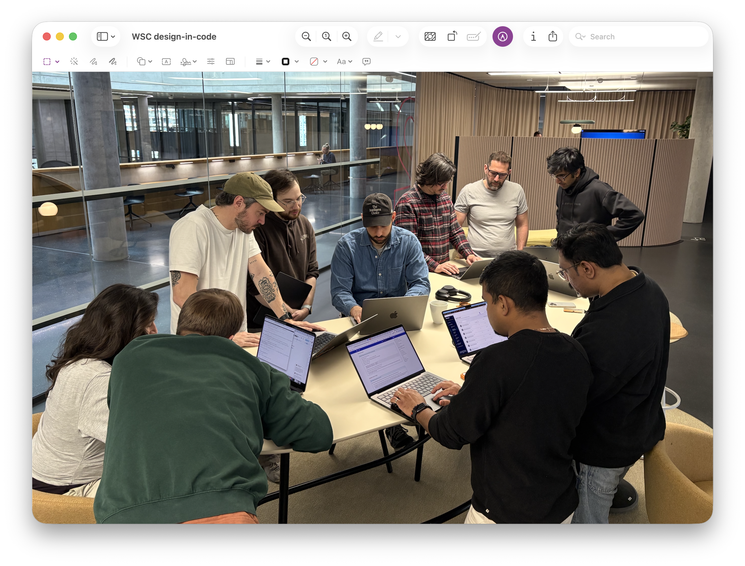 Design-in-code session — designers working directly in the production codebase